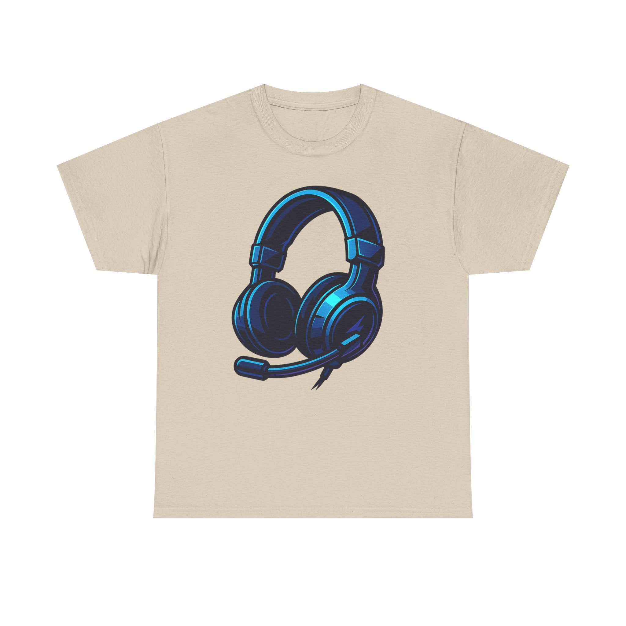 Gaming Headset Neon Glow – Futuristisches Gamer T-Shirt