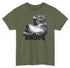 Funny fat lazy cat with middle finger - NOPE no desire - Funny T-Shirt