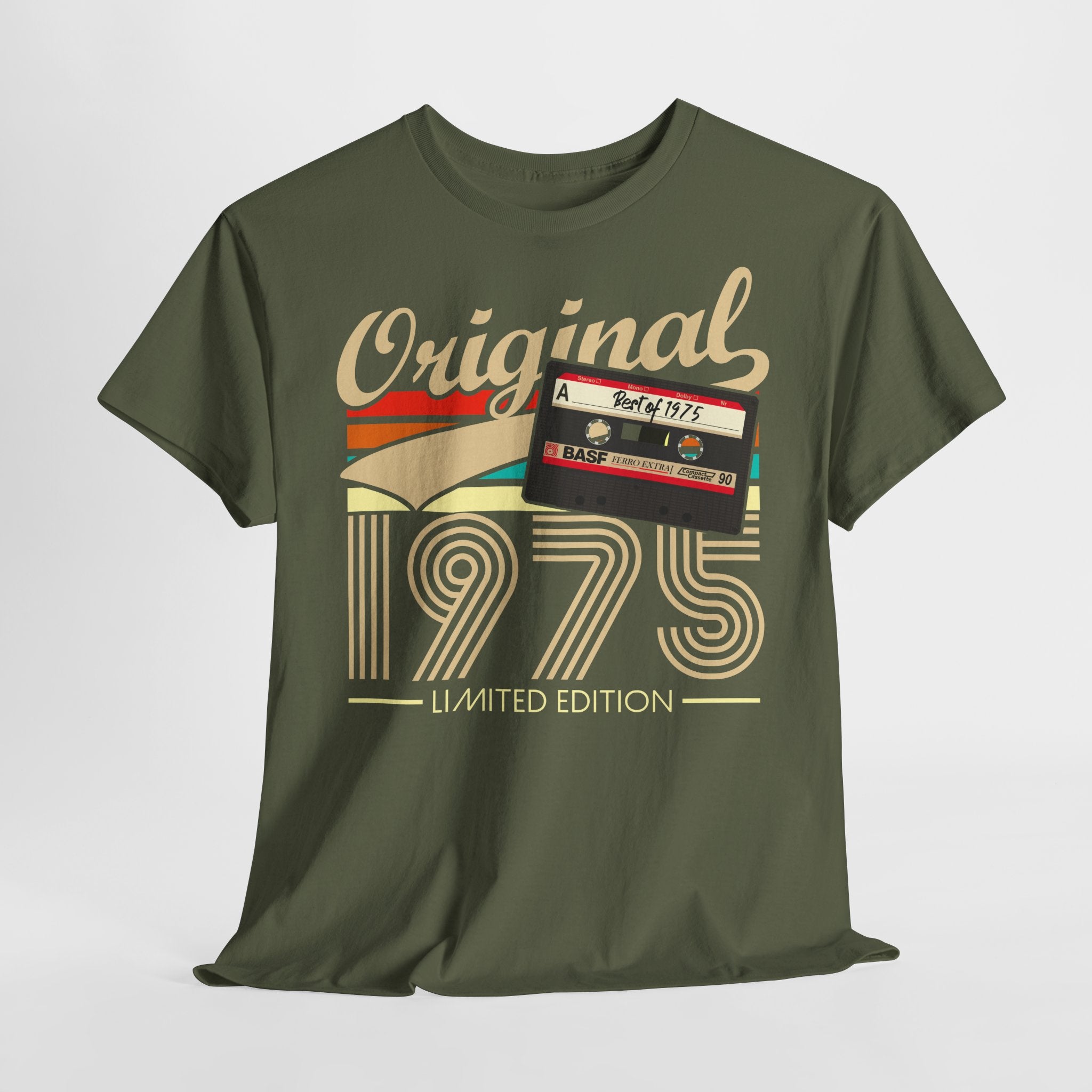 50. Geburtstag Original 1975 Limited Edition Retro Kassette Geschenk T-Shirt