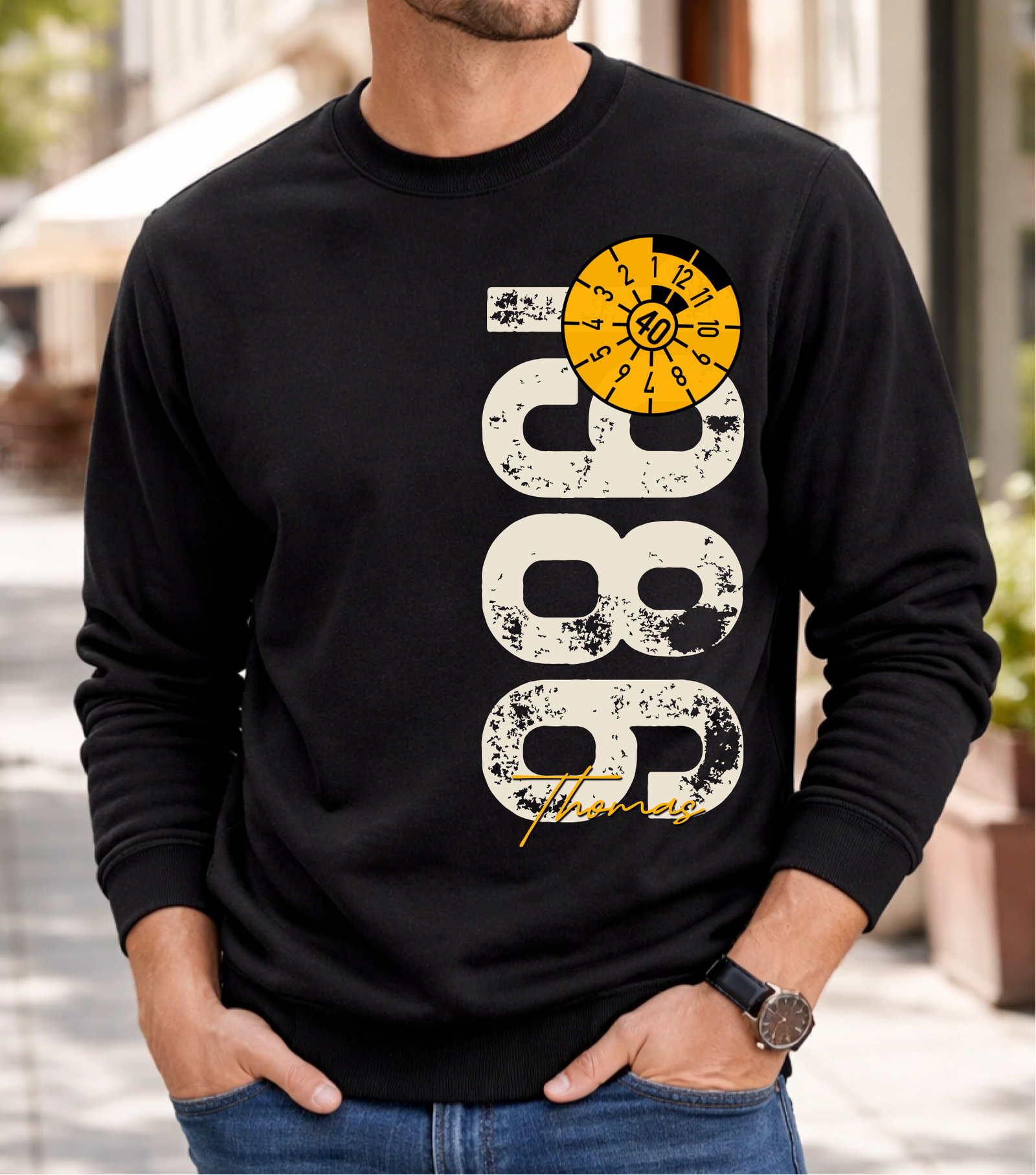 40. Geburtstag Personalisierbar 1986 Zustand entspricht Alter und Laufleistung TÜV Lustiges Mechaniker Geschenk T-Shirt oder Sweatshirt