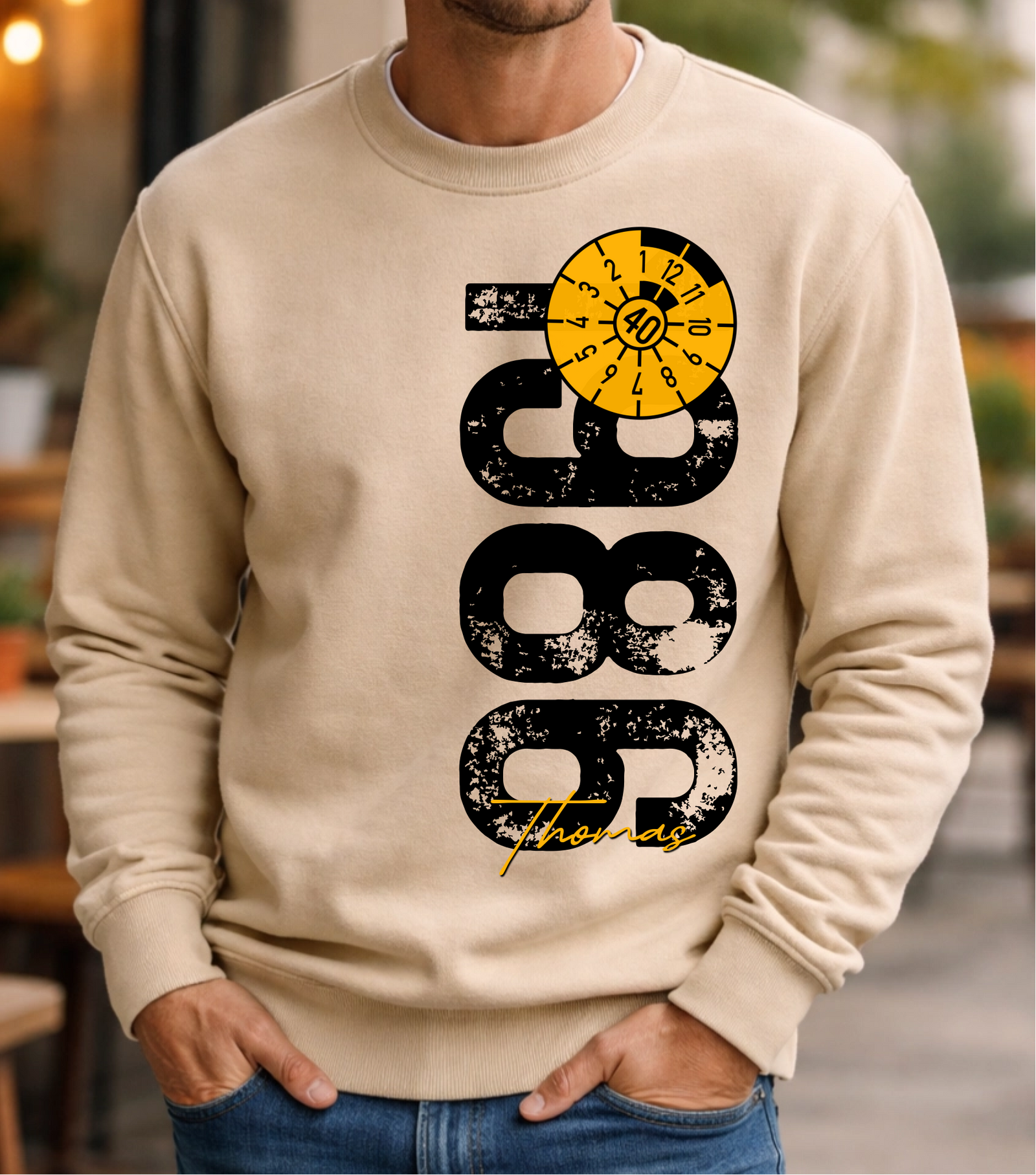 40. Geburtstag Personalisierbar 1986 Zustand entspricht Alter und Laufleistung TÜV Lustiges Mechaniker Geschenk T-Shirt oder Sweatshirt