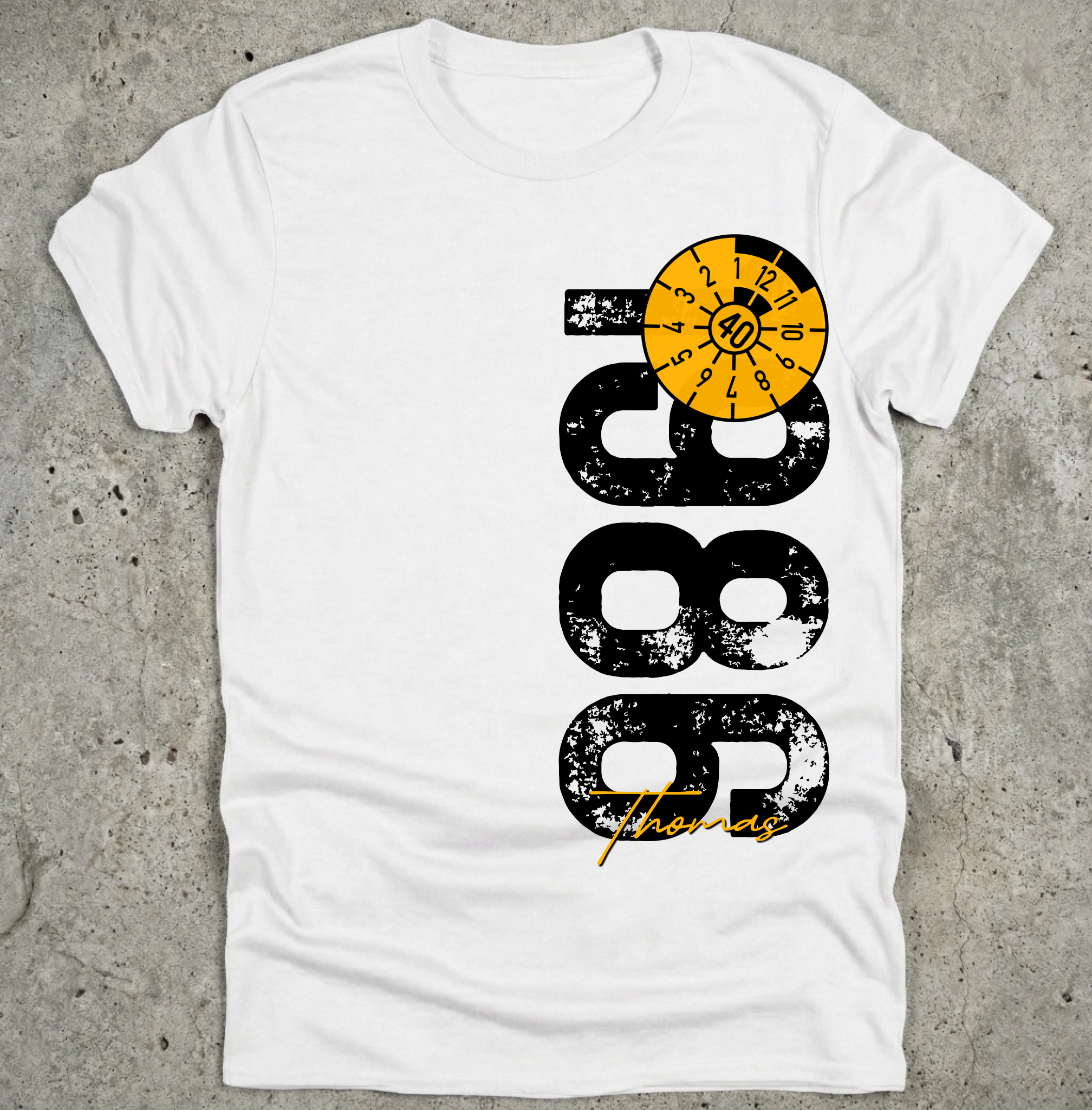 40. Geburtstag Personalisierbar 1986 Zustand entspricht Alter und Laufleistung TÜV Lustiges Mechaniker Geschenk T-Shirt oder Sweatshirt