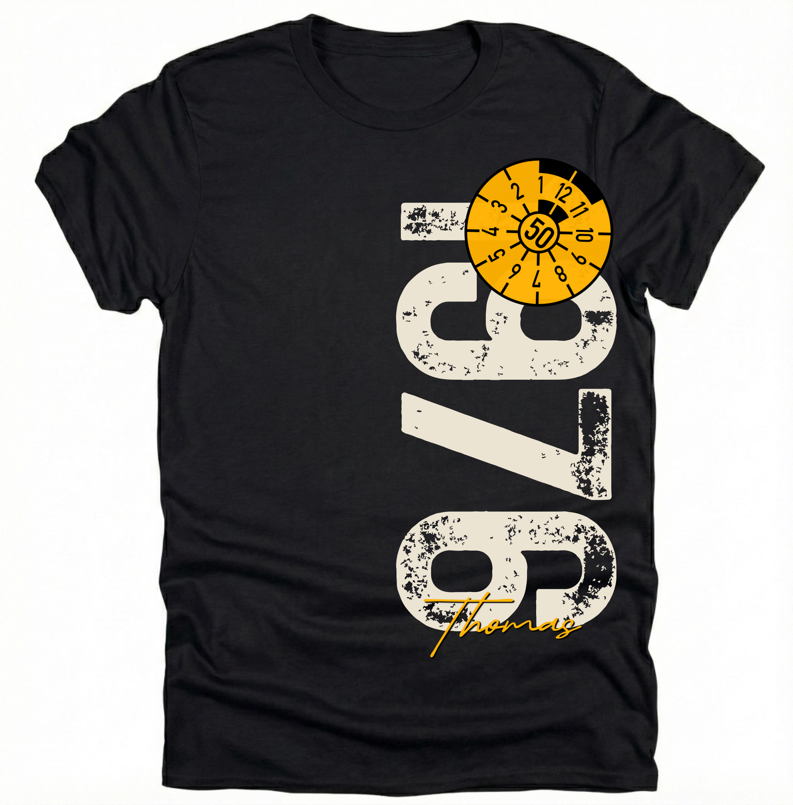 50. Geburtstag Personalisierbar 1976 Zustand entspricht Alter und Laufleistung TÜV Lustiges Mechaniker Geschenk T-Shirt oder Sweatshirt