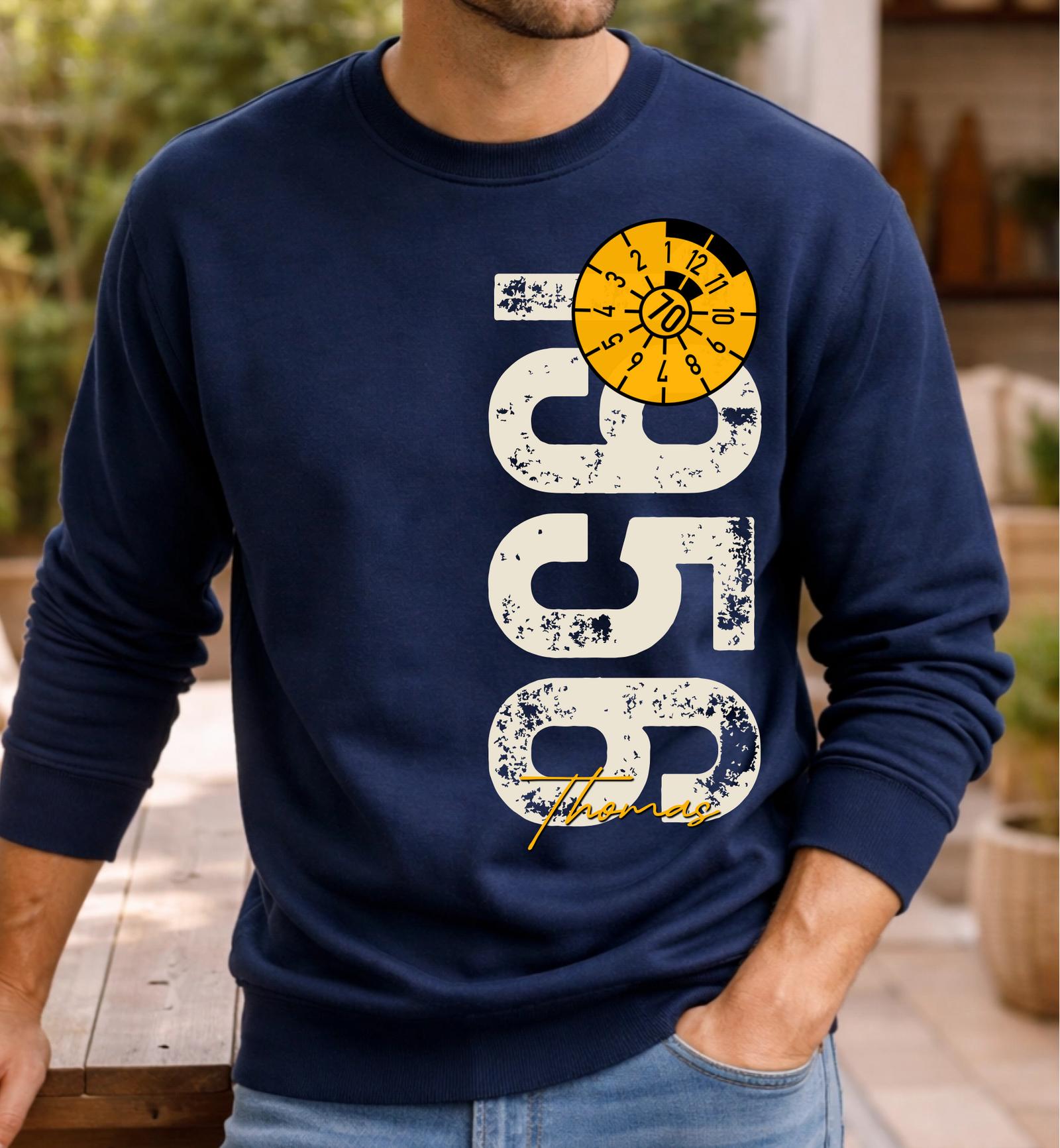 70. Geburtstag Personalisierbar 1956 Zustand entspricht Alter und Laufleistung TÜV Lustiges Mechaniker Geschenk T-Shirt oder Sweatshirt