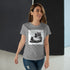 Lustige fette faule Katze mit Mittelfinger - Frauen T-Shirt