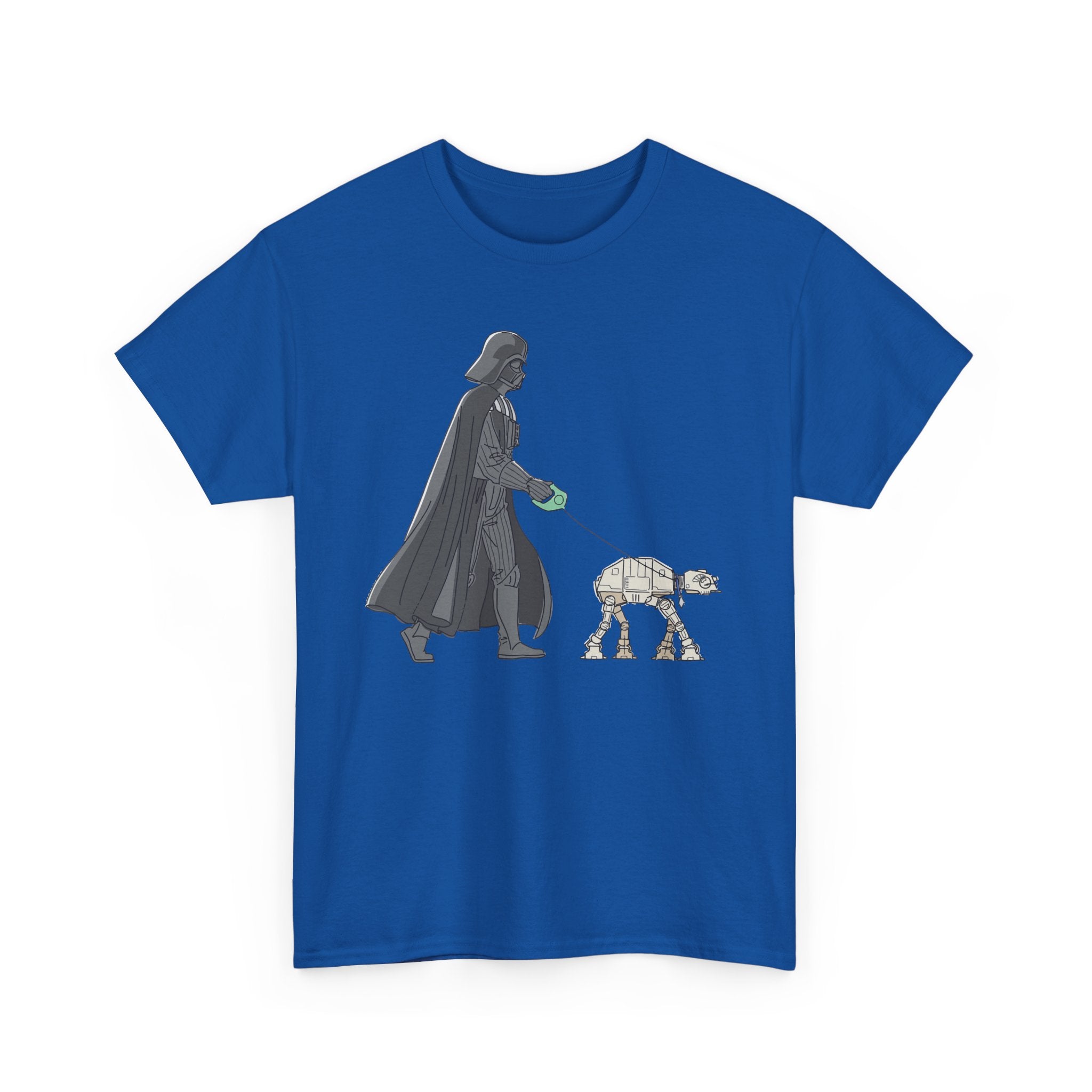 Darth Vader walks with dog at-at funny T-Shirt