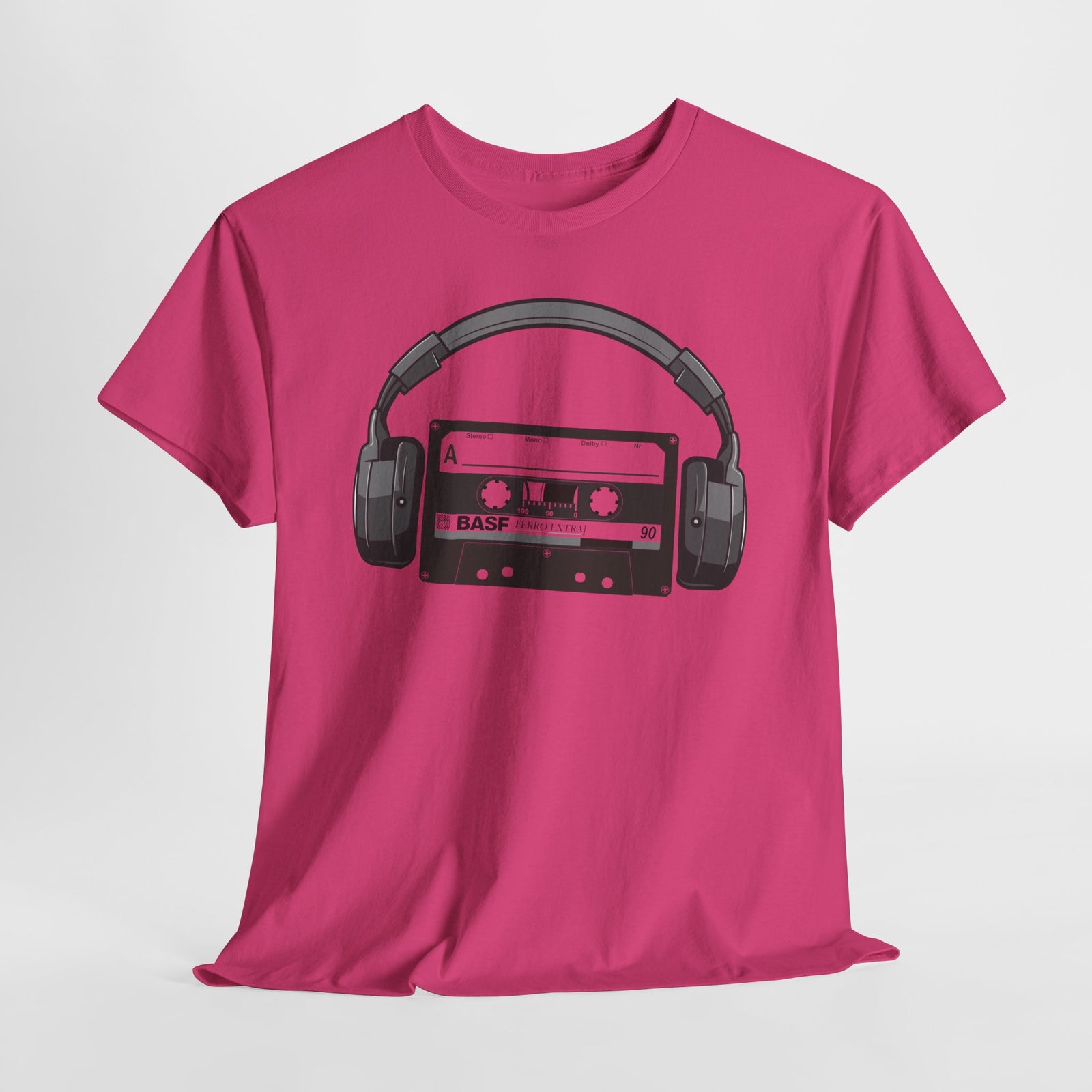 Retro Musik Kassette Kopfhörer 80s 90s Style T-Shirt
