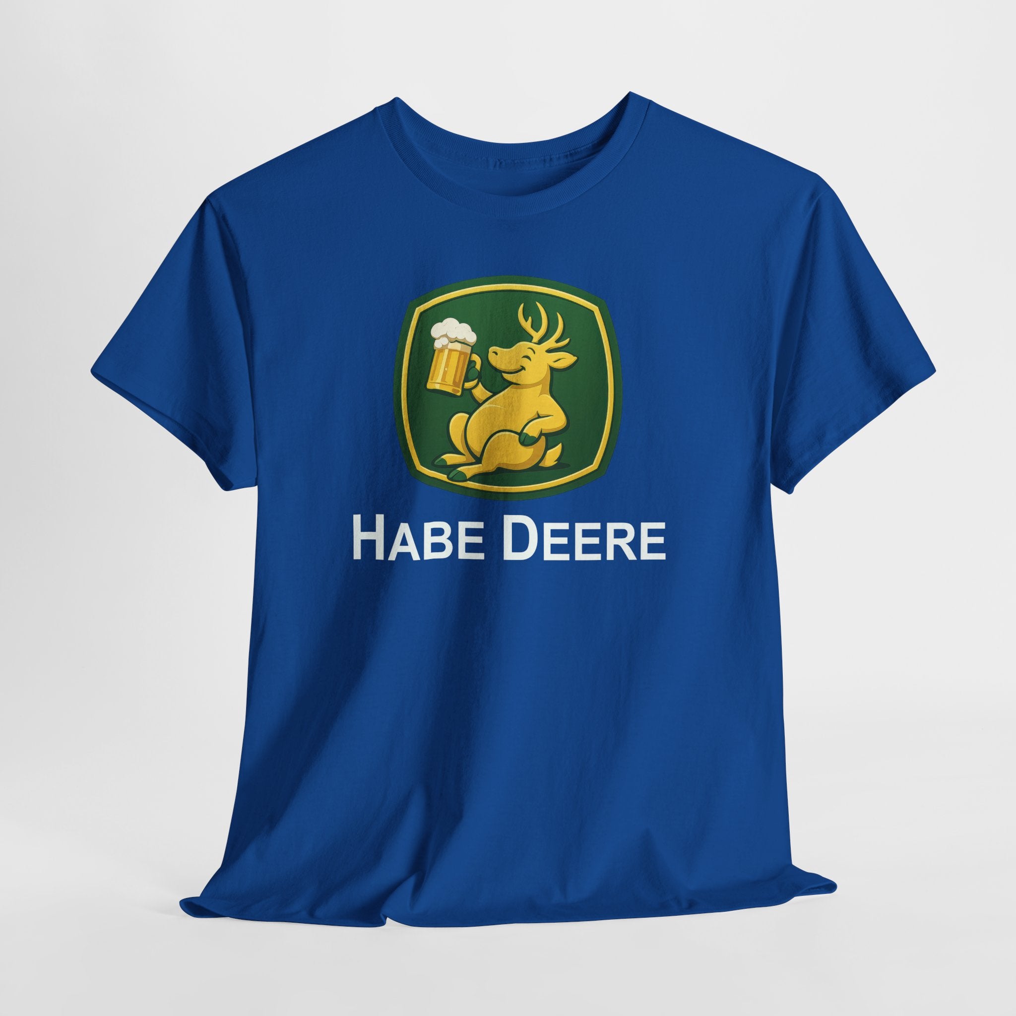 Trinkender Hirsch – Habe Deere Bier Logo Lustiges Parodie T-Shirt