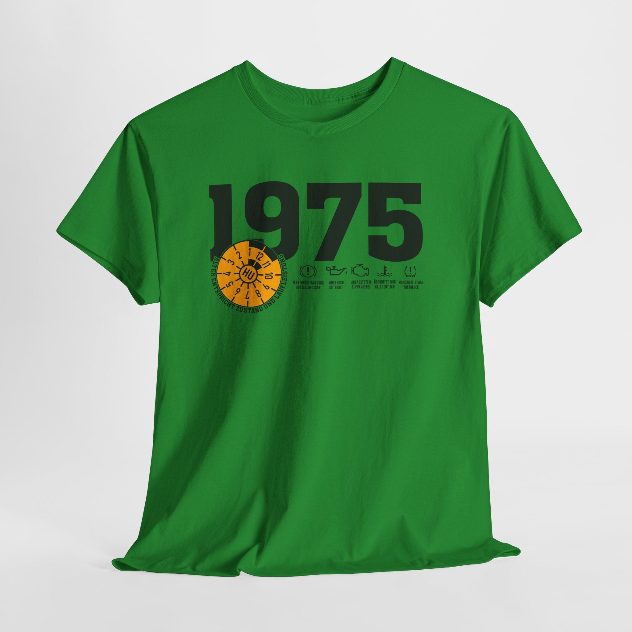 50 Geburtstag Jahrgangs-Shirt 1975 – TÜV Stempel Design - Entspricht Zustand und Laufleistung