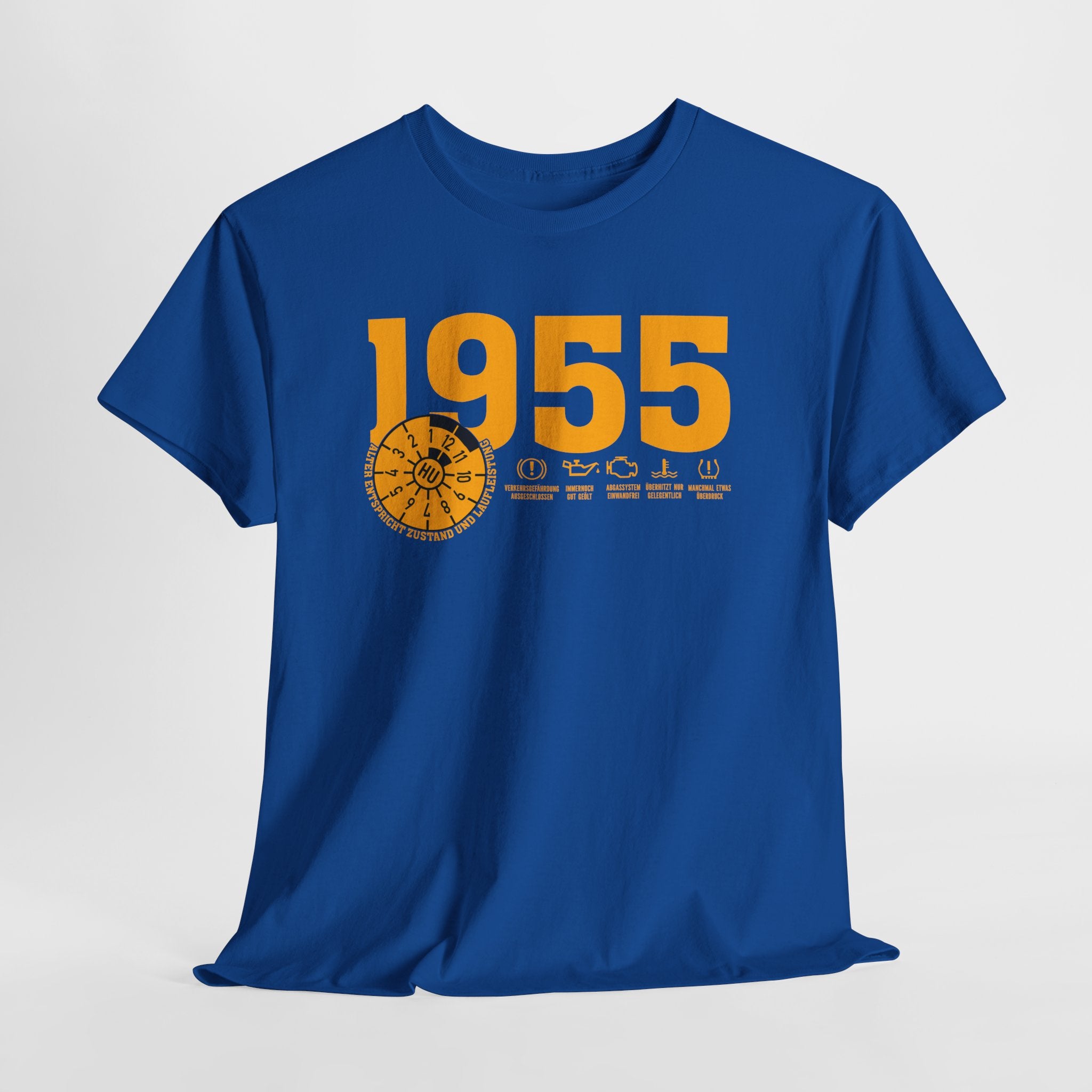 70 Geburtstag Jahrgangs-Shirt 1955 – TÜV Stempel Design - Entspricht Zustand und Laufleistung