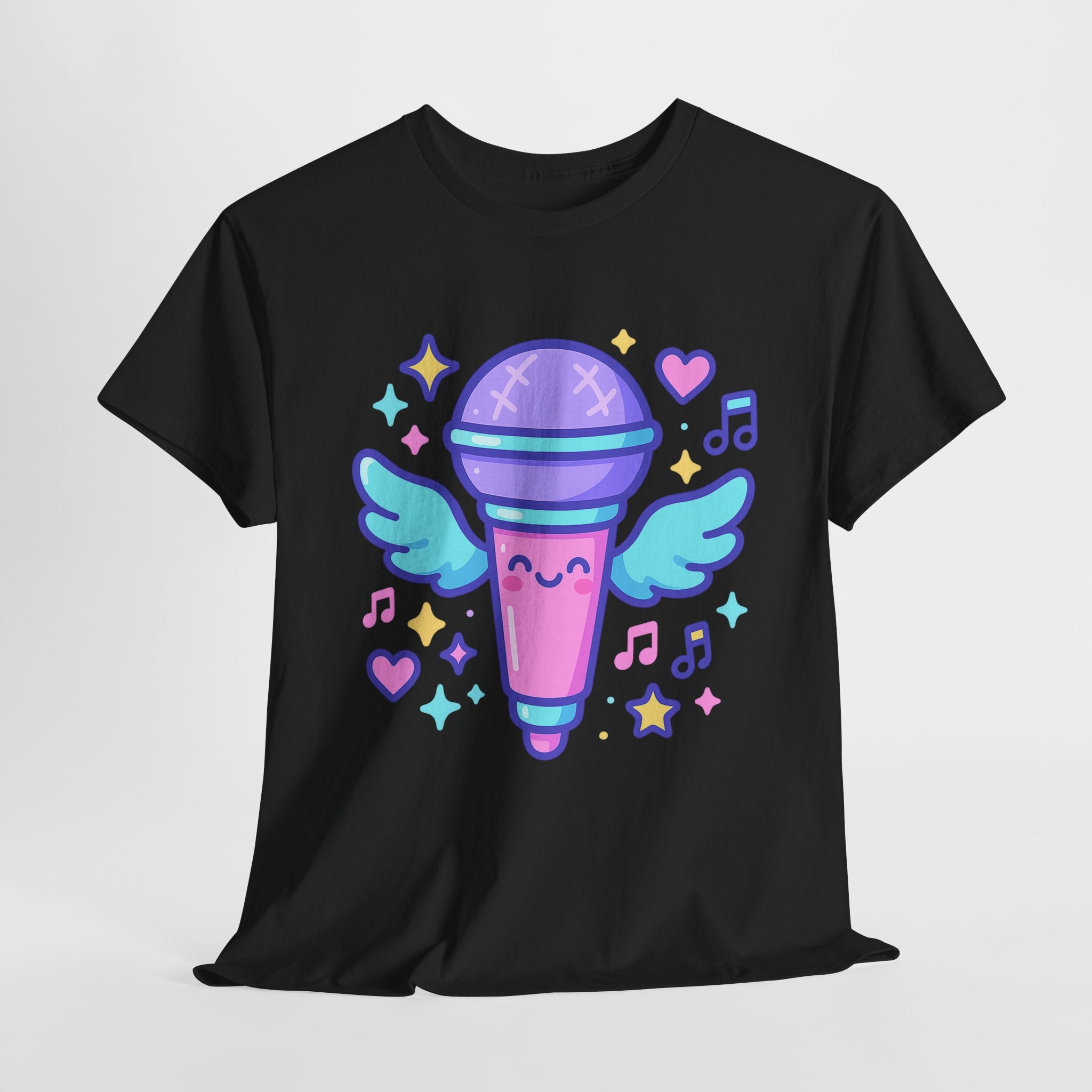 K-Pop Zaubermikrofon – Kawaii Neon Glow Shirt