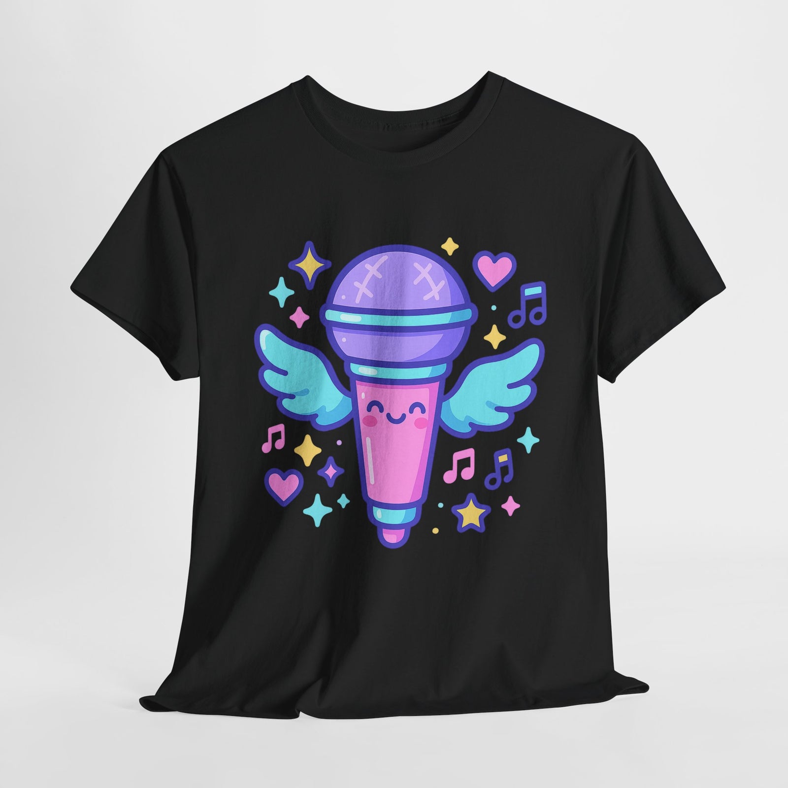 K-Pop Zaubermikrofon – Kawaii Neon Glow Shirt