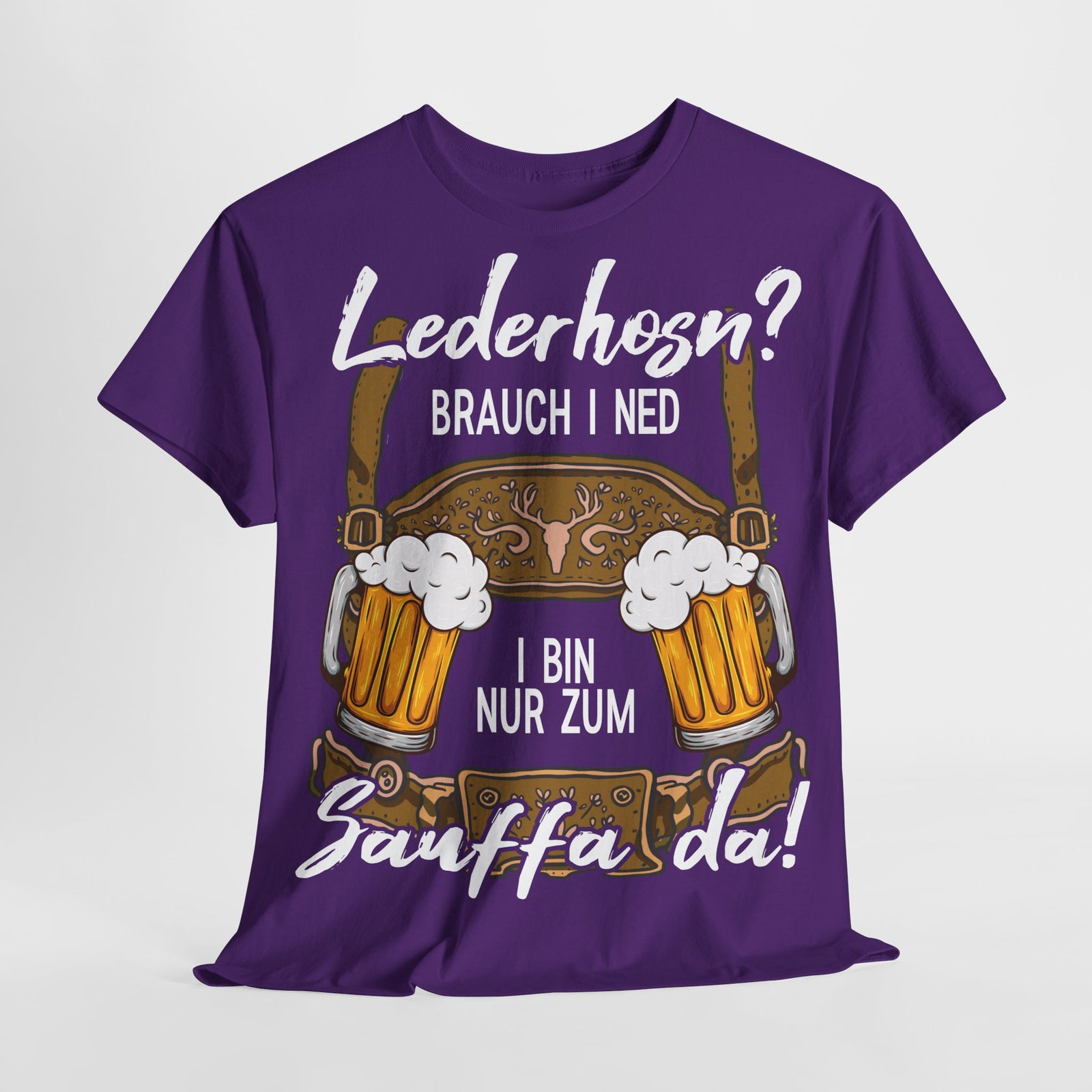 Trachten Shirt Lederhose passend für Oktoberfest Lustiges T-Shirt