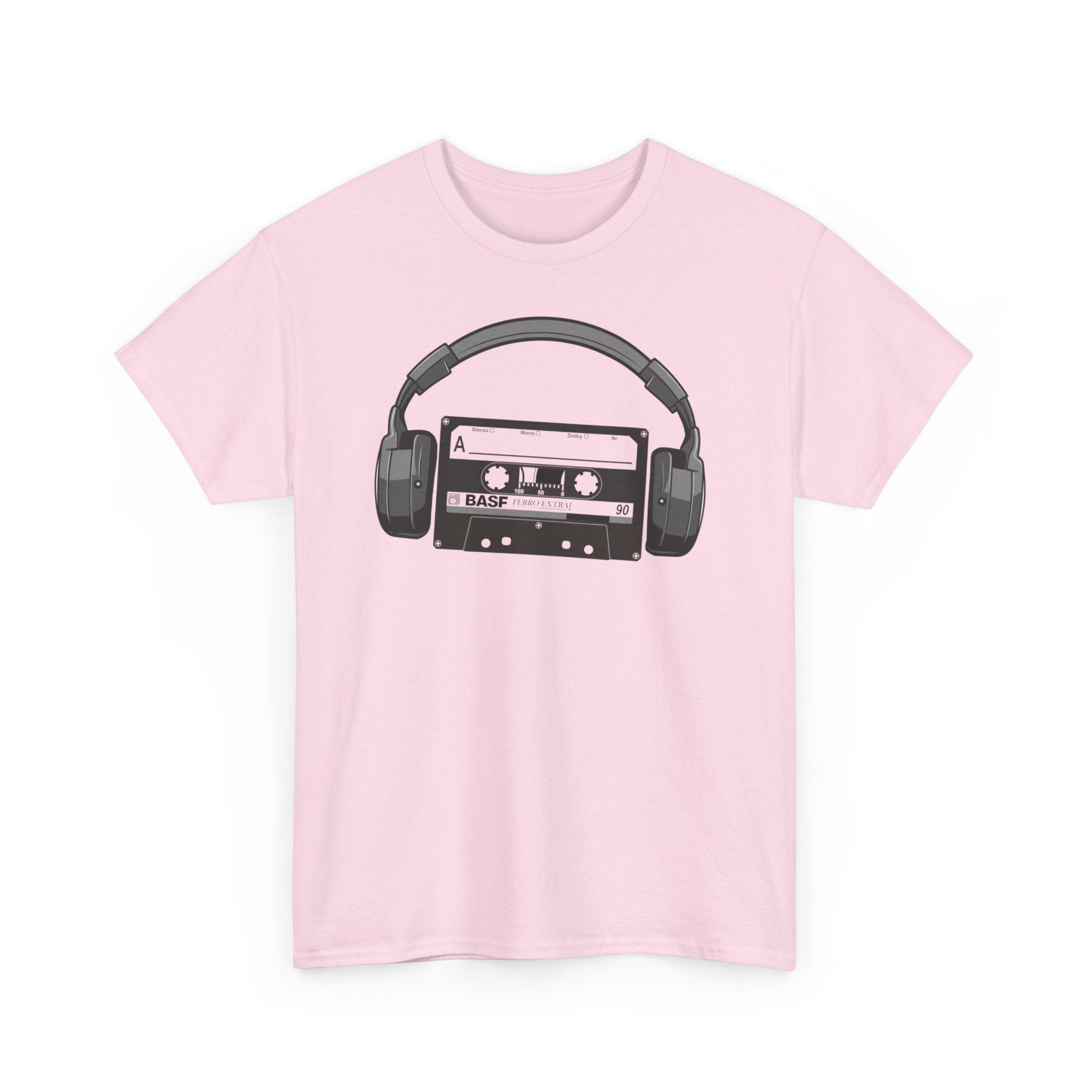 Retro Musik Kassette Kopfhörer 80s 90s Style T-Shirt