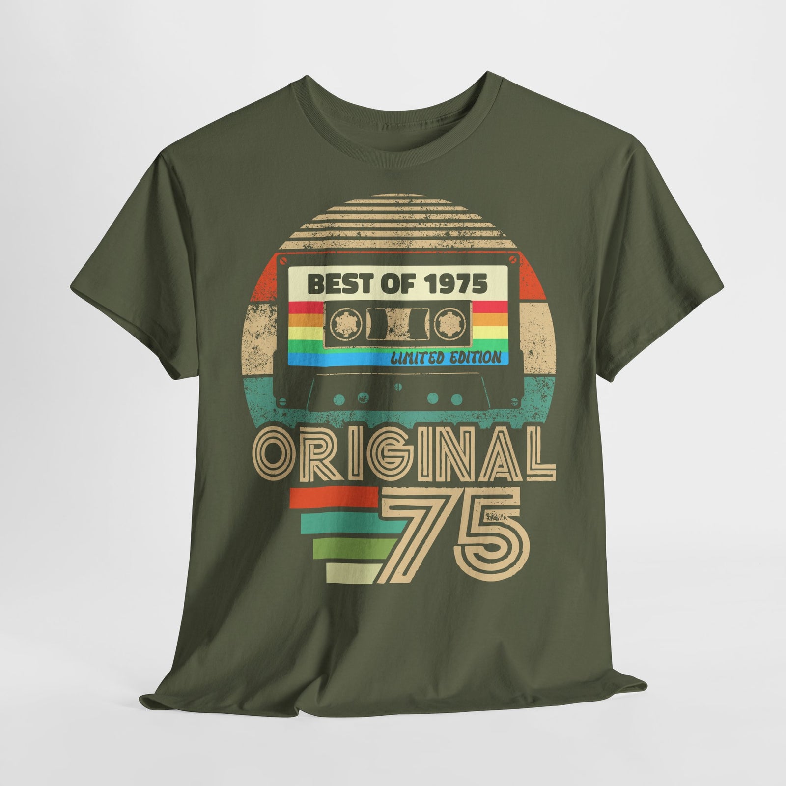 50. Geburtstag - Geboren 1975 Retro Kassette Best Of Geschenk T-Shirt