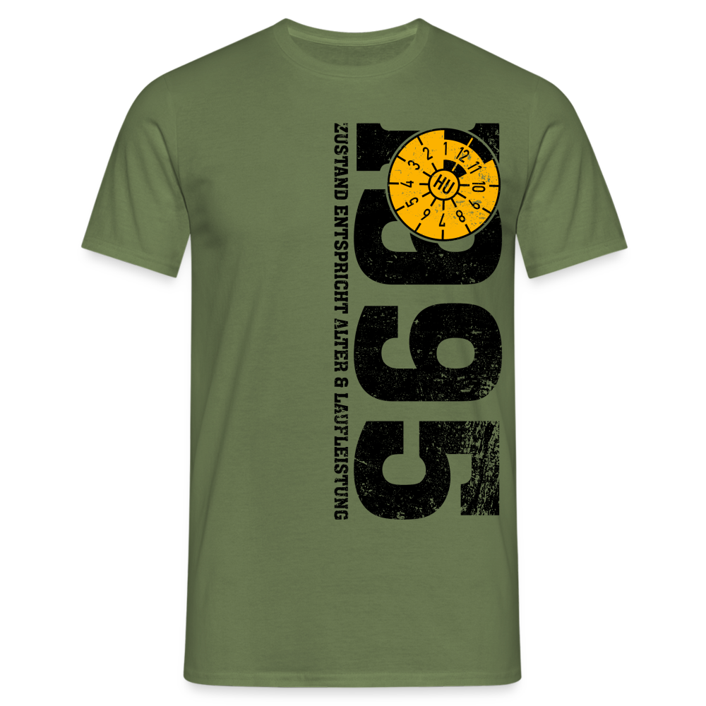 Geburtstag Jahrgang 1965 Zustand TÜV Lustiges Mechaniker Geschenk T-Shirt - Militärgrün