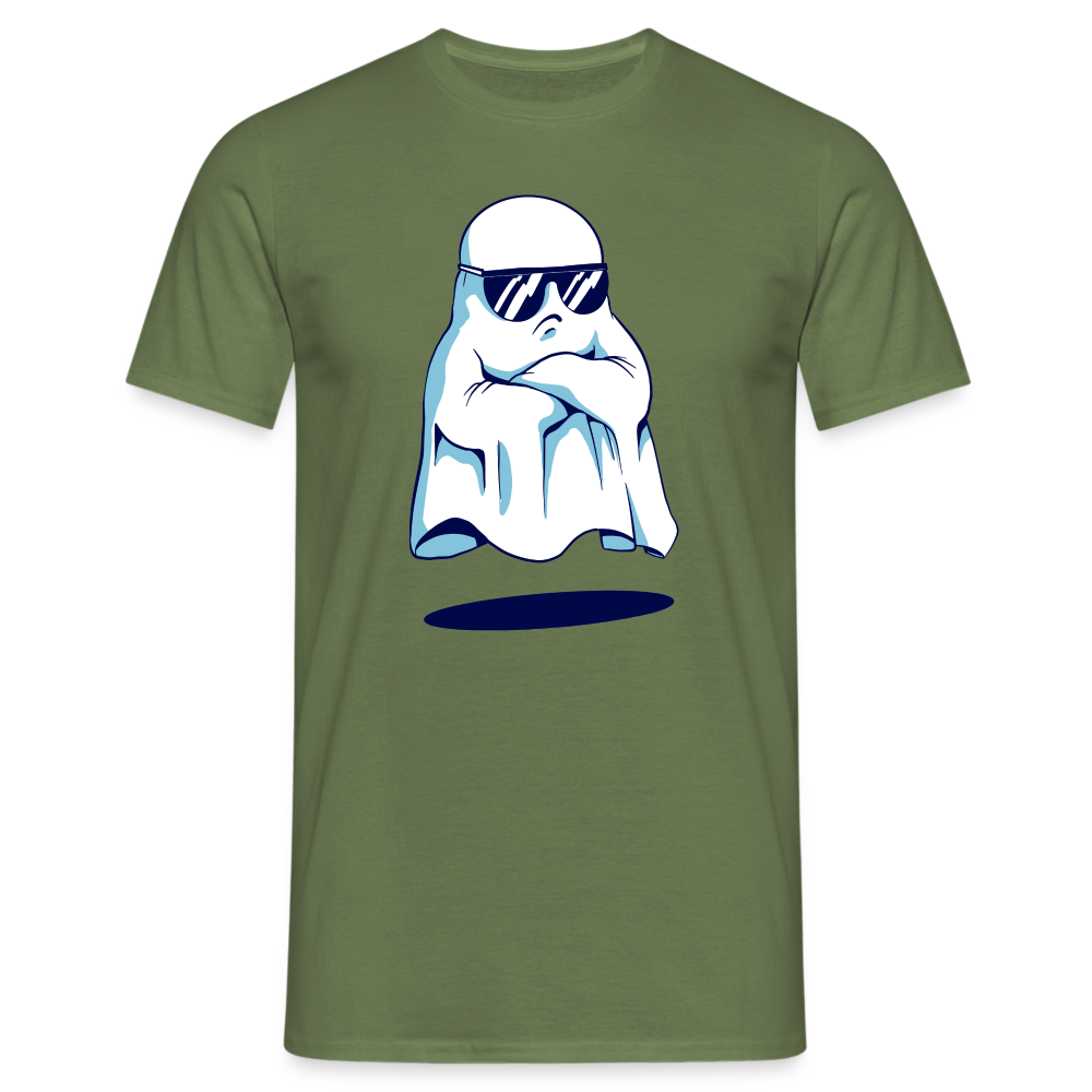 Halloween Geist  mit Sonnenbrille - Lustiges Halloween T-Shirt - Militärgrün