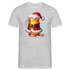 Bier als Weihnachtsmann Santa Lustiges Weihnachts T-Shirt - Grau meliert