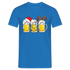 Weihnachten Weihnachtsmann Santa Rentier Bier Lustiges Weihnachts T-Shirt - Royalblau