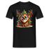 Weihnachten Süßes Rentier mit Weihnachtsbaum Lustiges Weihnachts T-Shirt - Schwarz