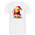 Bier als Weihnachtsmann Santa Lustiges Weihnachts T-Shirt - Weiß