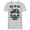 Biker Motorradfahrer Der tut nix der will nur Motorrad fahren Geschenk T-Shirt - Grau meliert