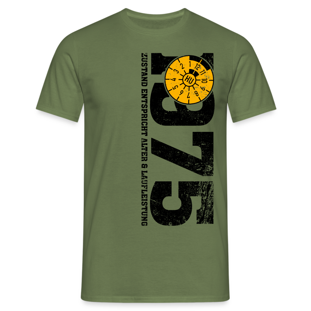 50. Geburtstag 1975 Zustand TÜV Lustiges Mechaniker Geschenk T-Shirt - Militärgrün