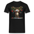 Weihnachten Lustiges Rentier als Weihnachtsbaum Lustiges Weihnachts T-Shirt - Schwarz