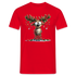 Weihnachten Lustiges Rentier als Weihnachtsbaum Lustiges Weihnachts T-Shirt - Rot