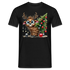 Weihnachten Süßes Rentier mit Weihnachtsbaum Lustiges Weihnachts T-Shirt - Schwarz