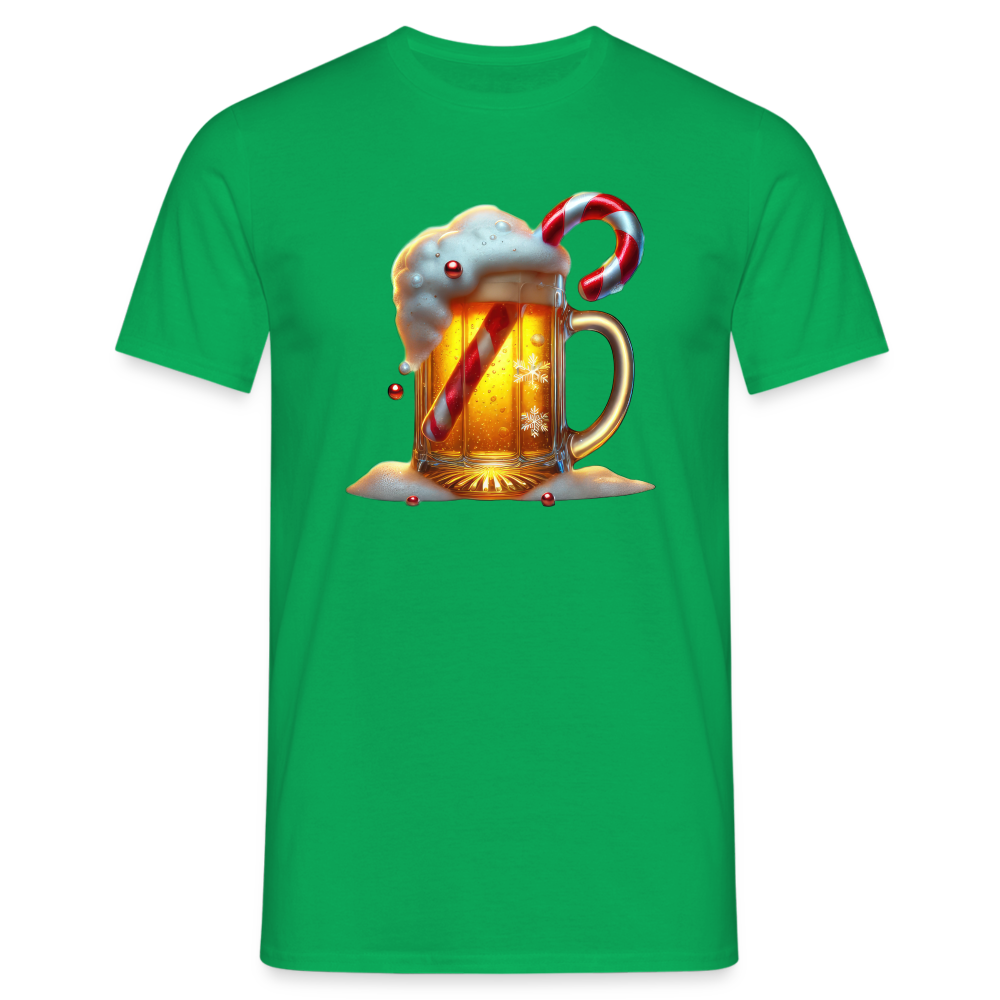 Weihnachten Bier Lustiges Weihnachts T-Shirt - Kelly Green