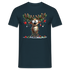 Weihnachten Lustiges Rentier als Weihnachtsbaum Lustiges Weihnachts T-Shirt - Navy