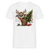 Weihnachten Süßes Rentier mit Weihnachtsbaum Lustiges Weihnachts T-Shirt - Weiß