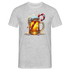 Weihnachten Bier Lustiges Weihnachts T-Shirt - Grau meliert