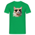 Lustige Katze mit Sonnenbrille - Lustiges Katzen T-Shirt - Kelly Green