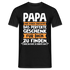 Papa und Vater Motiv, Lustiger Spruch Perfektes Geschenk T-Shirt - Schwarz