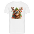 Weihnachten Süßes Rentier mit Weihnachtsbaum Lustiges Weihnachts T-Shirt - Weiß