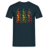 Weihnachten Bier mit Lichterkette Lustiges Weihnachts T-Shirt - Navy