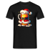 Bier als Weihnachtsmann Santa Lustiges Weihnachts T-Shirt - Schwarz