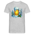 Bier Lustiges Weihnachts T-Shirt - Grau meliert