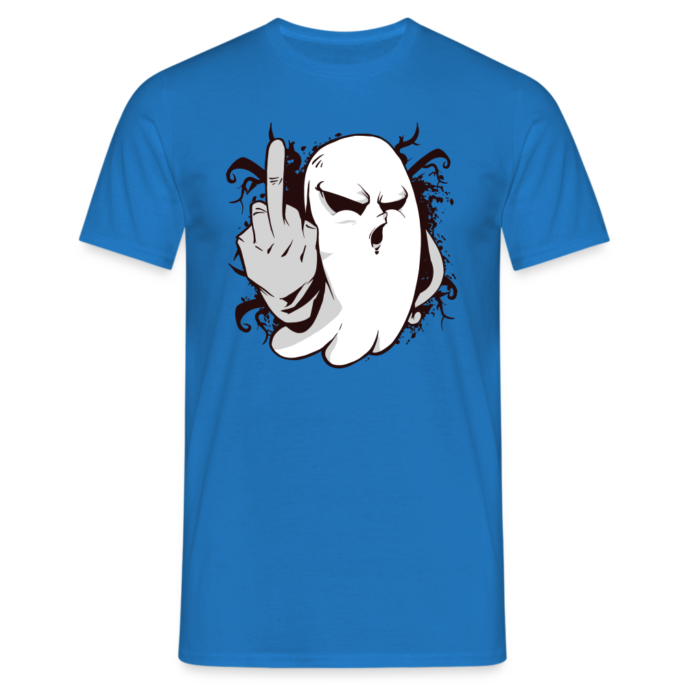 Halloween Geist Mittelfinger - Lustiges Halloween T-Shirt - Royalblau