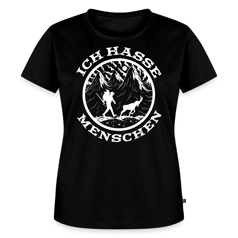 Berge Bergmenschen Wandern - Ich hasse Menschen - Frauen Premium T-Shirt - Schwarz