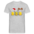 Weihnachten Weihnachtsmann Santa Rentier Bier Lustiges Weihnachts T-Shirt - Grau meliert