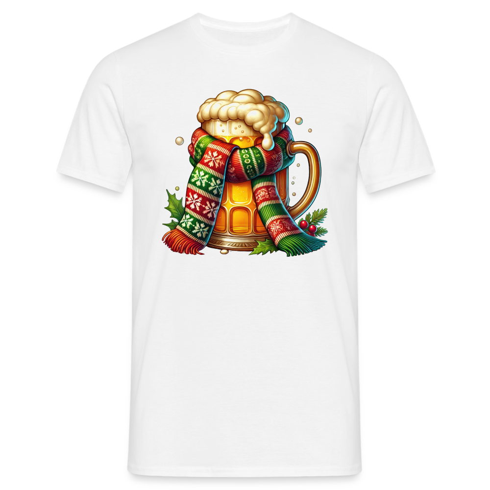 Weihnachten Kostüm Bier Lustiges Weihnachts T-Shirt - Weiß