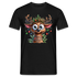 Weihnachten Lustiges Rentier als Weihnachtsbaum Lustiges Weihnachts T-Shirt - Schwarz