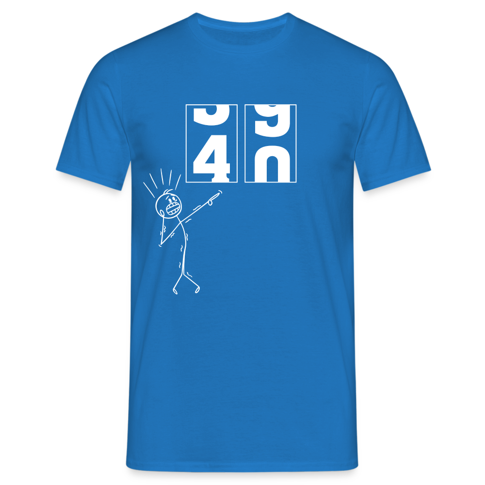 40. Geburtstag - Geburtstags Geschenk T-Shirt - Royalblau