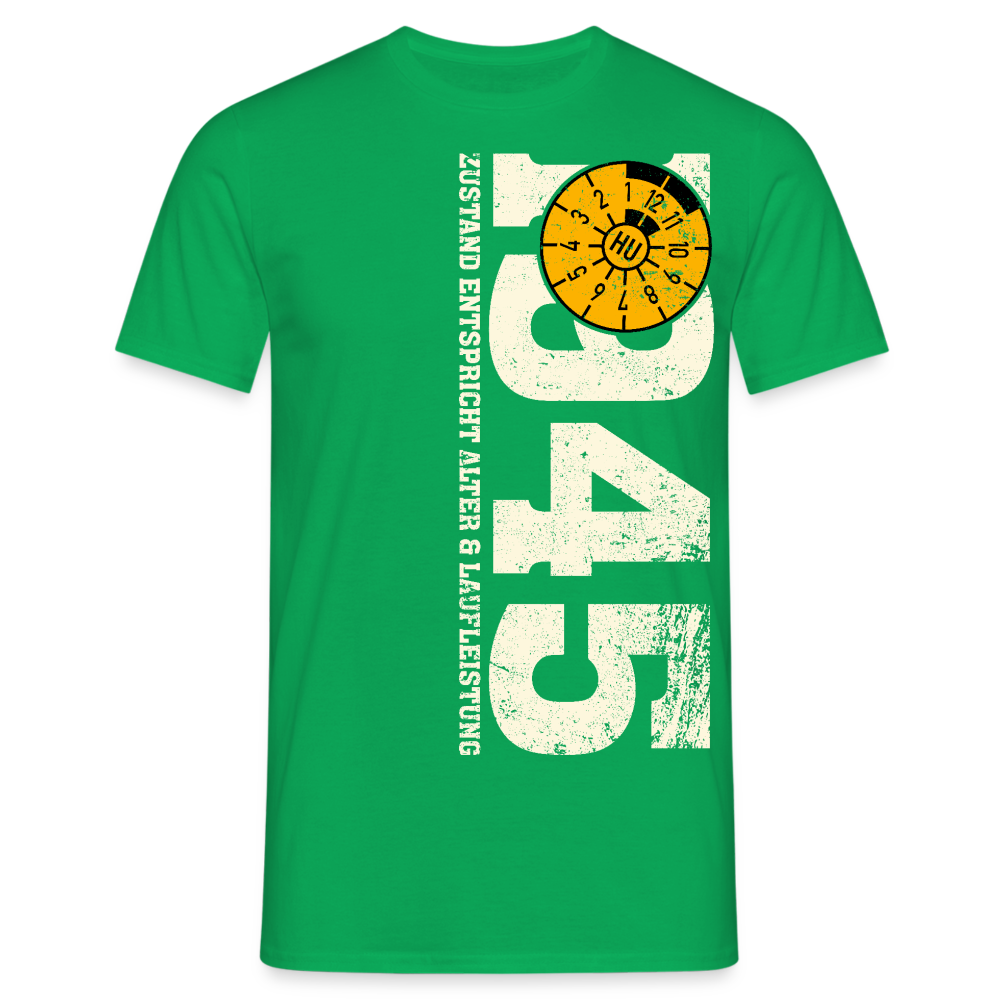 80. Geburtstag 1945 Zustand TÜV Lustiges Mechaniker Geschenk T-Shirt - Kelly Green