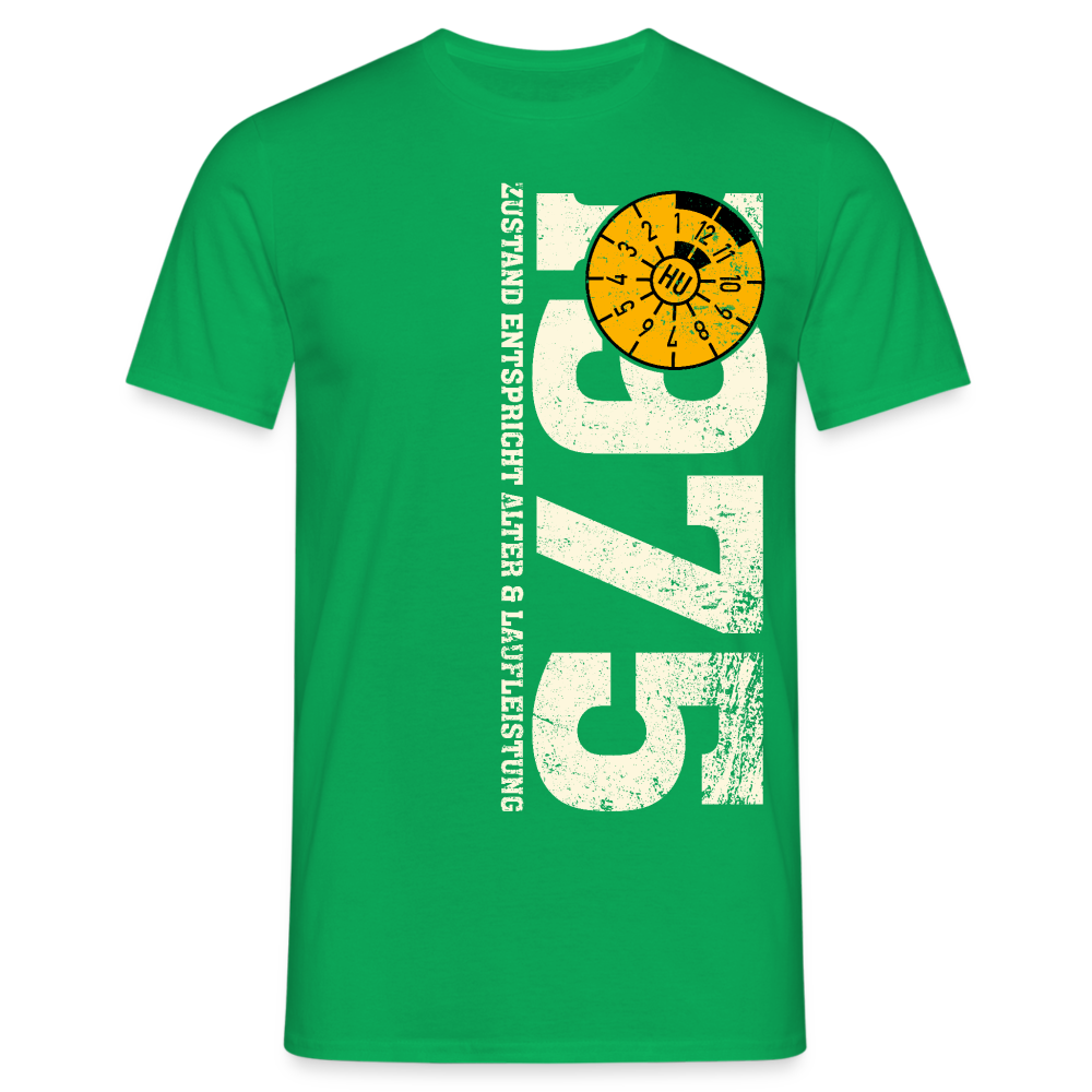 50. Geburtstag 1974 Zustand TÜV Lustiges Mechaniker Geschenk T-Shirt - Kelly Green