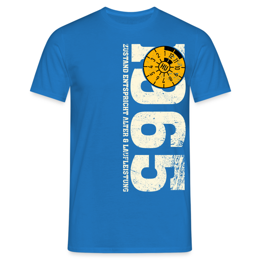 Geburtstag Jahrgang 1965 Zustand TÜV Lustiges Mechaniker Geschenk T-Shirt - Royalblau