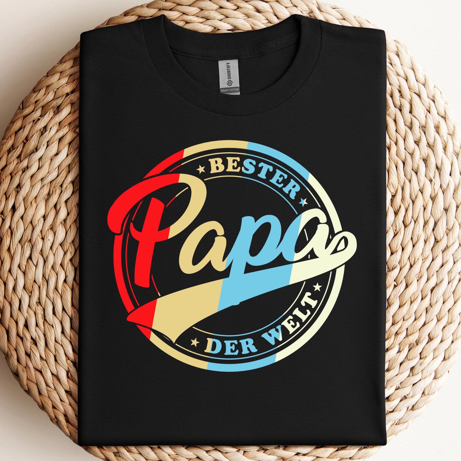 Vatertag Bester Papa der Welt - Retro Style - Vatertag Geschenk T-Shirt